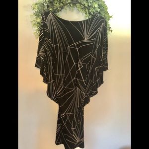 Nicole Miller Studio Geometric Print Dress